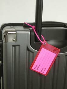 1pc Personalized Name Colorful Luggage Tag For Suitcases Customized Monogram Name PVC Luggage Tags With Name Card Custom Unique Tag Travel Bag Backpack Tags Gift TagsTravel Accessories Handmade Chic Travel Gift Birthday Bridesmaid Gifts For Friends - Multicolor - View 10