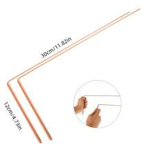 2pcs 99.9% Copper Dowsing Rod- 2PCS Divining Rods - Detect Gold, Water, Ghost Hunting Etc - Redwood - View 4