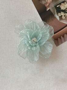 3 buc/1 buc agrafe de păr elegante din organza pentru femei, 3,62 in/9,2 cm roz/verde mentă/bej, accesorii de păr drăguțe în stil stradal, pentru purtare zilnică, machiaj, baie, naveta, vacanță, școală, petrecere, cadou, agrafe cu gheare, gheare de păr, agrafe de păr, agrafe de păr, agrafă de păr tip aligator, lucruri școlare