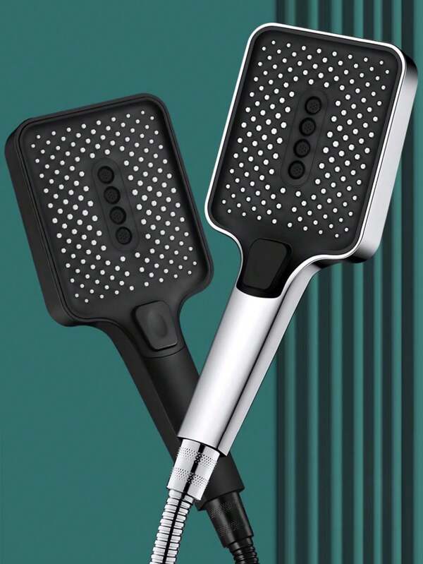 ABS Shower Head - 3 Water Modes (Shower + Pulse + Mixed), High Pressure Anti-Clogging Design, Suitable For Bathroom And Kitchen, Corrosion-Resistant And Easy To Clean
