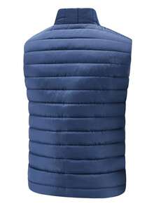 2pcs Men's Vest, Light-Weight Padded Coat, Warm Inner Outerwear, Autumn/Winter,Fleece - Multicolor - View 3