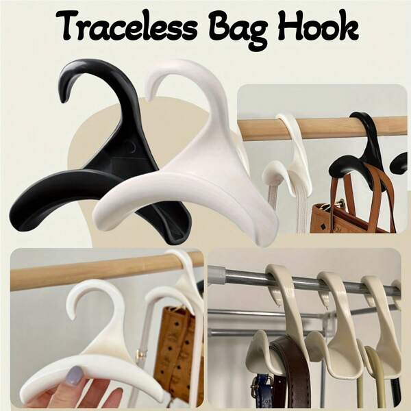 6/3/1pc Handbag Hooks, Closet Organizer Hangers, Storage Rack For Handbags, Backpacks, Hats And Scarves