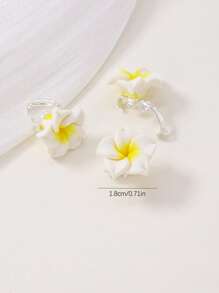 Set de 10 pinzas para el cabello con flores de margarita 3D en degradado para niñas/niños, accesorios para el cabello, estilo europeo y americano, pinza para el flequillo