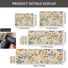 1pc Fresh And Rustic Kitchen Floor Mat, Made Of Polyester Fiber Material, Has Anti-Slip And Anti-Fouling Effects, And Is Suitable For Practical And Decorative Use In Kitchen, Living Room And Bedroom.