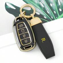 For H Y U N D A I Key Fob Cover - Durable TPU Case For Elantra GT, For Kona, For Palisade, For Venue, For Veloster - 4-Button Design Car Key Accessory Exquisite High-End Keybag Suitable For Both Men And Women - Keychain 6 - View 15