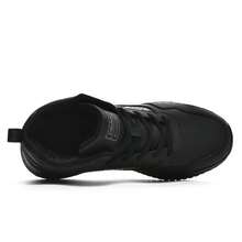 Non Slip Shoes For Men Food Service, Kitchen Chef Oil-Proof Slip Resistant Work Shoes Comfort Lightweight Sneakers With Lace Up Black