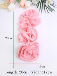 Áo nịt ngực xếp ly 3D nhiều màu mới, cuộn tay, phụ kiện quần áo tự làm, thích hợp cho váy cưới, váy khiêu vũ và các đồ trang trí khác - nhiều màu - Xem 14
