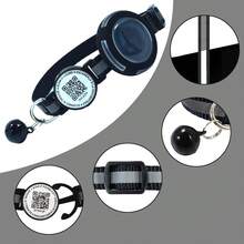 Cat Collar With QR Code ID Tag, Anti-Lost, Airtag Protective Case, Luminous Reflective Strips For Night, With Bell, 4-In-1 Guarantee With Airtag Case And QR Code ID Tag - Multicolor - View 8