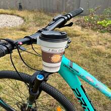 1 件 ENLEE 通用自行车杯架铝合金咖啡杯架带快速拆卸设计轻便水壶支架适用于山地公路和折叠自行车，适用于直径 8 厘米/3.15 英寸的水杯，自行车配件 - 彩色 - 查看 8
