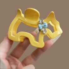 1 件套法国醋酸纤维发夹，复古镂空玳瑁色，中号抓发夹，半扎头发，后脑勺发爪，女式发夹发夹发夹发夹秋冬爪夹发饰女士度假装女士 - 彩色 - 查看 19