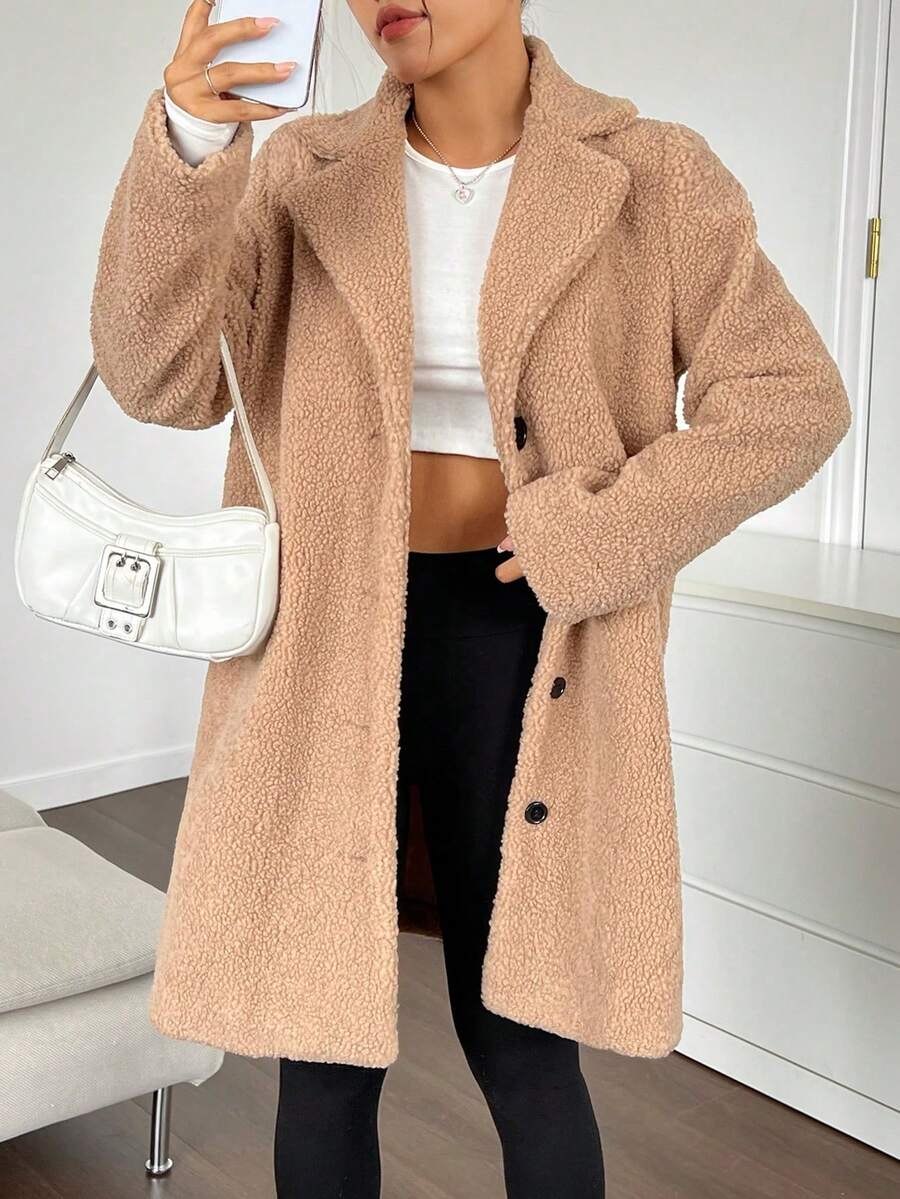 Damen Regular Fit Kuscheljacke, sanfte Ausstrahlung für den Winter