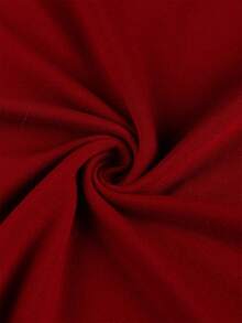 女士夏季穿搭：数字印花T恤、镂空不规则露脐上衣、街头风狂野夜店T恤+迷你裙套装 - 紅色 - 查看 5