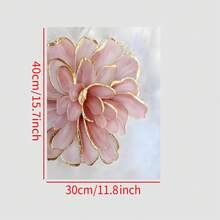 1 件，现代金粉色牡丹帆布画海报，适用于卧室、办公室、咖啡厅、家庭和宿舍墙壁艺术装饰，带/不带框架选项，圣诞装饰