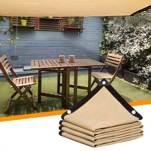 Tecido de sombra para jardim, rede de sombra bege, cobertura para plantas de jardim, banco de sombra, vela de sombra, pérgola, toldo para piscina externa