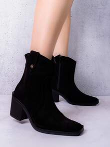 Botines para mujer color negro - Negro - Ver 2