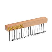 Colgador de ropa de madera retráctil con 8/12 ganchos, colgador de almacenamiento de sujetador multifuncional, colgador de armario montado en la pared, organizador de ropa - 12 ganchos (izquierda) - Ver 11