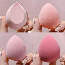 LZ8 Pcs Makeup Sponges Blender Set Makeup Sponges For Foundation Blender With Egg Case And 1 Holder Flawless For Cream Powder And Liquid 8PCS Pink 3883 - 8 chiếc màu hồng - Xem 2