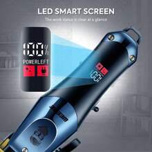 Professional 2-Piece Hair Clipper Set For Men And Women With LED Display For Home And Barber Shop, Washable And Precise Control