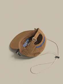 1pc Korean Fashion Embroidered Drawstring Baseball Caps For Men And Women Summer Outdoor Leisure Sun Protection Quick-Drying Hat - Multicolor - View 7