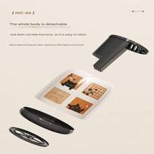 1 rotierender Küchenmesserhalter mit Utensilienaufbewahrung – Arbeitsplatten-Organizer für Messer, Gabeln und Essstäbchen, Braun, Weiß