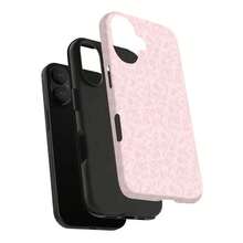Una funda de teléfono elegante no incluye un cordón ni un soporte. Funda de teléfono con diseño floral rosa femenino, adecuada para los modelos de 17, 16, 15, 14 Pro, 13, 12, 11, XR, XS Plus, fabricada con material de silicona TPU, que ofrece protección golpes y... - Blanco LB222 - Ver 10
