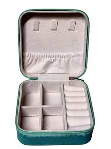 Mini Jewelry Box For Necklace, Ring, Earring - Verde - Ver 1
