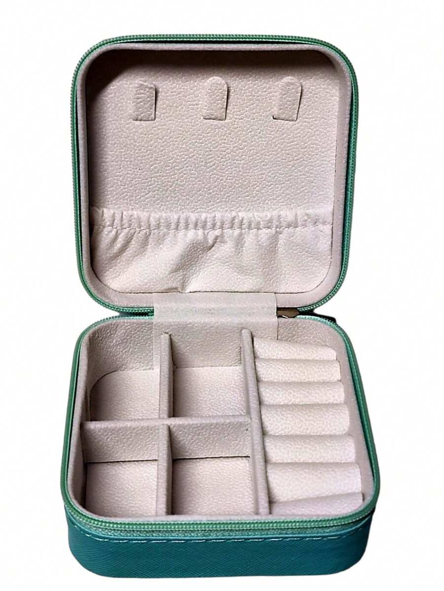 Mini Jewelry Box For Necklace, Ring, Earring - Verde - Ver 1