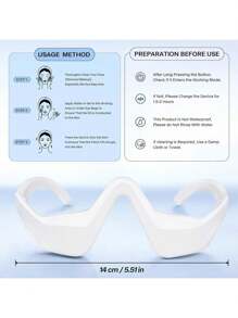 Under-Eye Red Light Therapy Device 3D Contour Eye Massager For Dark Circles, Eye Bags & Wrinkles, Rechargeable Under Eye Treatment Device For Puffiness And Fine Lines