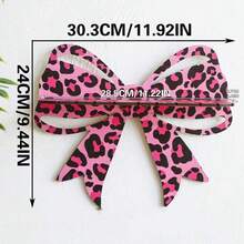 1pc Butterfly Shaped Wall Mounted Jewelry Display Rack, Pink Leopard Print Decorative Storage Organizer, Floating Wall Hanging Rack For Earrings, Necklaces And Rings, Modern Home Decor, Ideal Gift For Her, Stylish Storage Solution For Bedroom Or Bathroom - Multicolor - View 7