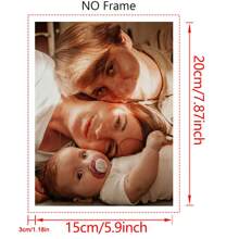 1 Customized Canvas Poster With DIY Frame Or Frameless Poster, Print Your Personalized Photo As A Gift On Canvas, Wall Decoration Painting, Mural, Hanging Painting, Canvas Printing, Canvas Poster, Canvas Wall Decoration, Poster Printing. It Is The Perfect Gift For Boyfriends, Family, Sons, Daughters, Students, Pets, Family, Birthdays, Weddings, Anniversaries, Suitable For Living Rooms, Bedrooms, And Offices