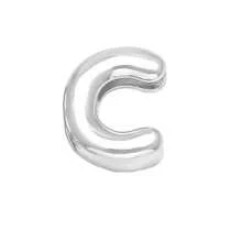 26个字母光滑手链，适合女性，DIY名字手链，镀金首饰 - 銀色 - 查看 21