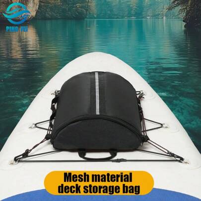 Upright Paddle Board Storage Bag, Deck Bag With Zipper Pocket, Rotating Hook, Surfboard Hanging Bag, Bow Storage Bag, Portable Nylon Handle Board Bag