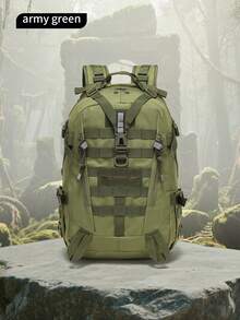 Outdoor Tactical Backpack, Hiking Equipment, Sports Bag, Multifunctional Combination Backpack, Military Fan Camouflage, Large Capacity Hiking Bag, Cross Training Camping Travel Bag - 彩色 - 查看 6