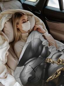 Kawss Kawaii Kaw Animation Theme Flannel Blanket - ,Print Blanket Living Room, Sofa And Travel - Gorgeous Mixed Color Gifts For Friends And Family, Double-Layer Blanket Comfortable Bedroom Decoration