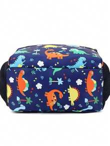 新款恐龙卡通背包学生书包，可爱时尚返校防护背包，适合男孩和女孩 - 彩色 - 查看 4