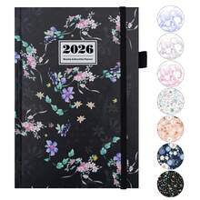 Monthly Planner 2026 Medium Size (5.8'' X 8.5'') 12 Months Calendar (Jan 2026 - Dec 2026) - Simplified Weekly & Monthly Daily Organizer Notebook, Agenda Journal To Track Goals & Tasks, Hard Cover,School Supplies,Back To School - Mixed Colors - View 9