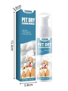 YEGBONG 1 件（60 毫升）宠物干洗慕斯浴液，幼猫幼犬免水洗，去除异味，舒缓瘙痒，软化毛发，散发清新诱人的香味，有效清洁表面和深层污垢，保持宠物清洁清新，新旧版本随机发送 - 藍色 - 查看 6