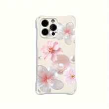 Funda para teléfono 1 pieza Una elegante correa para el hombro tipo bandolera, patrón Correa para el hombro tipo bandolera Correa de mano anticaída de cuatro esquinas Funda protectora para teléfono móvil Puede colgarse hacia atrás Funda para teléfono móvil suave adecuada para la serie 12 13 14 15 16 Pro Pro Plus - - Colores mixtos 1 - Ver 3