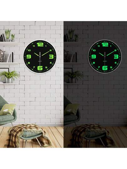 Glow In The Dark Wand Clock, Creative Silent Living Room Bedroom, Home Kitchen, Office Easter Friend "10" 12 "(No Battery) (Needs To Absorb Enough Verlichting Energy Shine),Home ,Room Klok Bedroom Dormitory Back School view 4