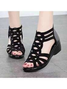 Women's Casual Sports Sandals, Practical Multifunctional - Black - View 3