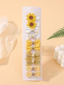 10pcs/Pack Girls Hair Clips, Full Fabric Covered Baby Hair Clips In Variety Styles, Cute & Fun Baby Hair Accessories For Daily Use And Travel - Multicolor - View 13