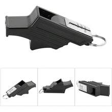 Dilwe - Silbato de árbitro, Silbato Fuerte para Baloncesto, fútbol, Camping, Llamadas de Emergencia - Negro - plata - Ver 12
