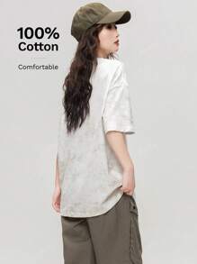 New Fashion Casual Versatile Round Neck Short Sleeve Women Cotton T-Shirt