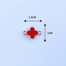 10 peças/conjunto Estilo Coreano Trevos de Liga Pingente de Óleo DIY Brincos Pulseira Encantos Feitos à Mão, Adequado Para Amigos/Família/Professores/Amantes/Homens e Mulheres/Aniversário/Reunião/Presente Perfeito/Festa
