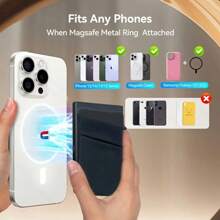 OBCREATOR 男士 RFID 屏蔽磁卡夹 - 单视图钱包，黑色金属设计，适用于 ，适合节日和日常使用，钱包卡夹，现代配饰，耐用结构，男士礼物，周年纪念礼物，趣味礼物，小礼物，礼物创意，男士生日礼物 - 彩色 - 查看 9