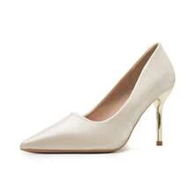 Pointed 9cm Stiletto Shallow Mouth Pearl High Heels Women's Shoes French Temperament Lady Wedding Shoes Bridesmaid Shoes