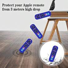 [4 Pack] Silicone Case For  Roku TV RC280 Remote Protective Universal Replacement Lightweight Shockproof  Roku TV Remote Cover With Lanyard Glow Blue+Glow Green+Red+Blue - 輝藍+輝綠+深藍+紅 - 查看 3