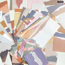 60sheets Vintage Scrapbooking Paper Set Writing Paper Aesthetic Decorative Craft Paper For Journaling Planner Bullet Journals,School Supplies,Back To School