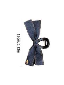 1 件大号缎带蝴蝶结发夹，高端奢华发饰，适合优雅的发髻，公主风格，蝴蝶结配饰，学校用品，大学