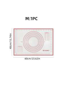 1 件揉面垫、烘焙垫、糕点垫、面团擀垫、不粘 - 防滑表面 | 带有测量标记 - 清晰测量 | 可水洗 - 易于清洁 | 适用于面团擀制、揉面、饺子皮制作、烘焙、意大利面制作、披萨、糖果、烘焙用品、厨房烹饪糕点垫，多种尺寸可供选择 - 揉麵墊 - 查看 10